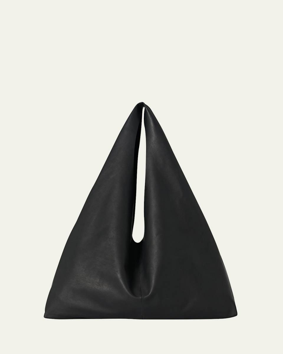 Bindle Shoulder Bag in Soft Calfskin